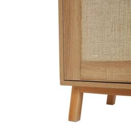 VOGREX Wooden Sideboard with Drawers Storage Cupboard Living Room Furniture - thumbnail 4