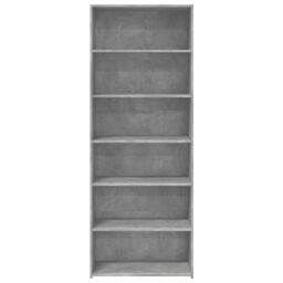 Berkfield Home Highboard Concrete Grey 70x41x185 cm Engineered Wood - Size: 70 x 41 x 185 cm - thumbnail 4