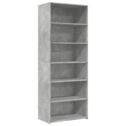 Berkfield Home Highboard Concrete Grey 70x41x185 cm Engineered Wood - Size: 70 x 41 x 185 cm - thumbnail 2