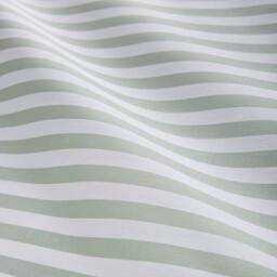 Portfolio Home Pencil Stripe Duvet Cover Set in Green - Size: Single - thumbnail 3