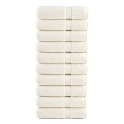Berkfield Home Premium Shower Towels SOLUND 10 pcs Cream 70x140 cm 600 gsm - thumbnail 2