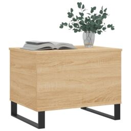 Berkfield Home Coffee Table Sonoma Oak 60x44.5x45 cm Engineered Wood in Brown - thumbnail 4