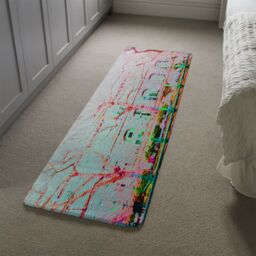 Benjamin Tate Design Red Tree In London Runner Rug in Natural - Size: 67 cm x 230 cm - thumbnail 4