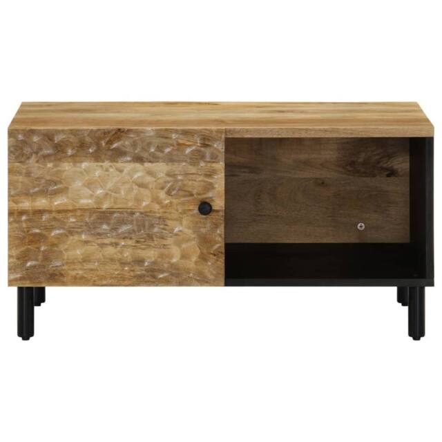 Berkfield Home Beautiful Coffee Table 80x50x40 cm Solid Wood Mango in Brown - Size: 80 x 50 x 40 cm - image 1