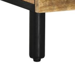 Berkfield Home Beautiful Coffee Table 80x50x40 cm Solid Wood Mango in Brown - Size: 80 x 50 x 40 cm - thumbnail 9