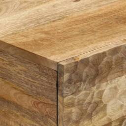 Berkfield Home Beautiful Coffee Table 80x50x40 cm Solid Wood Mango in Brown - Size: 80 x 50 x 40 cm - thumbnail 7