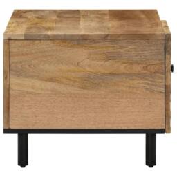 Berkfield Home Beautiful Coffee Table 80x50x40 cm Solid Wood Mango in Brown - Size: 80 x 50 x 40 cm - thumbnail 4