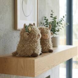 Garden Greatness Flower Crown Fluffy Highland Cow Duo - Size: 2 Pack - thumbnail 2