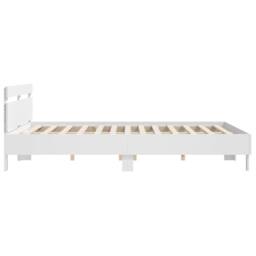 Berkfield Home Bed Frame with LED without Mattress White 180x200 cm Super King - thumbnail 8
