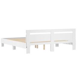 Berkfield Home Bed Frame with LED without Mattress White 180x200 cm Super King - thumbnail 9