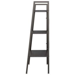 Berkfield Home 3-Tier Standing Shelf Black 56x35x108 cm - Size: 56 x 35 x 108 cm - thumbnail 4