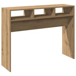 Berkfield Home Console Table Artisan Oak 105x30x80 cm Engineered Wood in Brown - Size: 105 x 30 x 80 cm - thumbnail 2