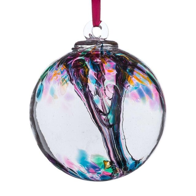 Sienna Glass 15cm Spirit Ball Multicoloured Turquoise - image 1