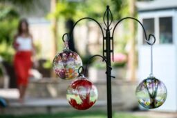 Sienna Glass 15cm Spirit Ball Multicoloured Turquoise - thumbnail 6
