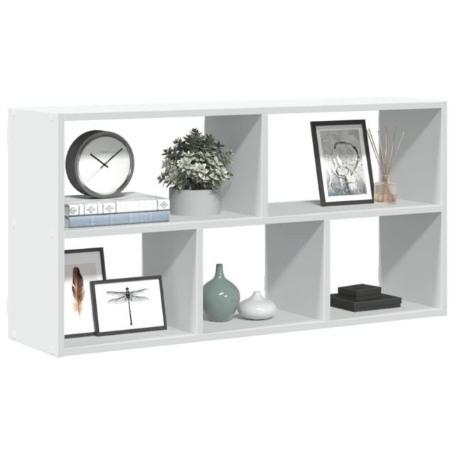 Berkfield Home Wall Shelf White 100x25x50 cm Engineered Wood - Size: 100 x 25 x 50 cm - image 1