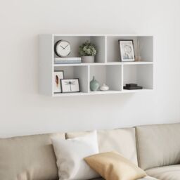 Berkfield Home Wall Shelf White 100x25x50 cm Engineered Wood - Size: 100 x 25 x 50 cm - thumbnail 3
