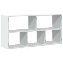 Berkfield Home Wall Shelf White 100x25x50 cm Engineered Wood - Size: 100 x 25 x 50 cm - thumbnail 6