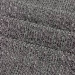 Paoletti Jupiter Chenille Jacquard Eyelet Curtain Pair in Grey - Size: 229 cm width x 183 cm drop - thumbnail 6
