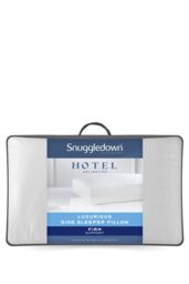 Snuggledown Hotel Side Sleeper Pillow - Firm Support, Deep Filled Cotton Box Pillow in White - thumbnail 9