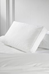 Snuggledown Hotel Side Sleeper Pillow - Firm Support, Deep Filled Cotton Box Pillow in White - thumbnail 1