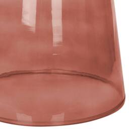 Wyld and Coco Red Glass Side Table 39 cm Tinted Transparent Accent - thumbnail 5