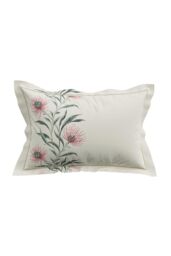Sanderson 'Catherinae' Cotton Percale Duvet Cover Set in Cream - Size: Double - thumbnail 3