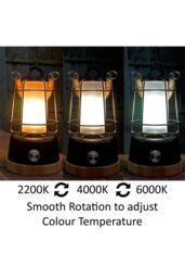 Harper Living Rechargeable Camping LED Water Resistant Lantern Long Life CCT in Black - thumbnail 5