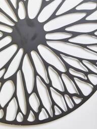 Orsina Medium Black Floral Metal Wall Art, Modern Artwork For Contemporary Homes, Metal Wall Decor, Flower Artwork - thumbnail 5