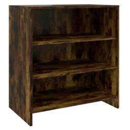 Berkfield Home 2 Piece Sideboard Smoked Oak Engineered Wood in Brown - thumbnail 4