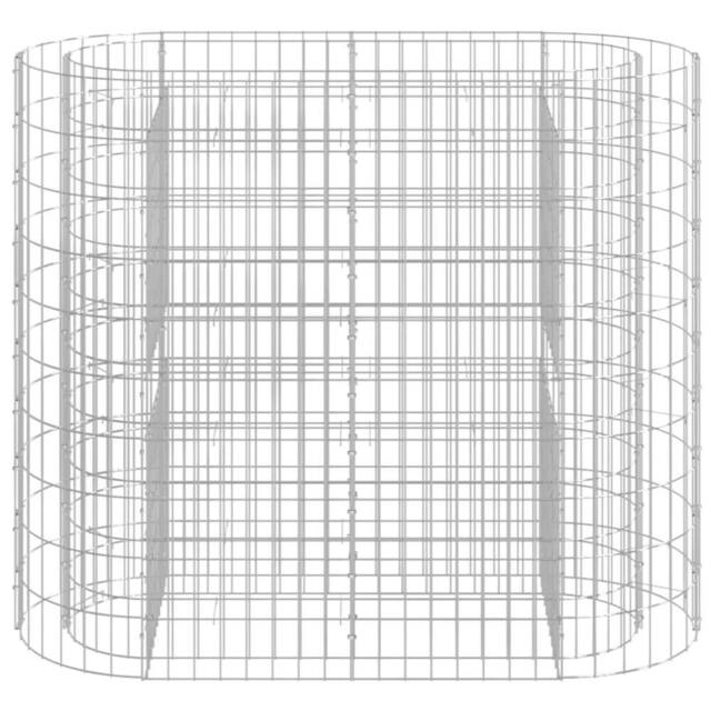 Berkfield Home Durable Gabion Raised Bed Galvanised Iron 120x50x100 cm in Silver - Size: 120 x 50 x 100 cm - image 1
