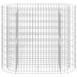 Berkfield Home Durable Gabion Raised Bed Galvanised Iron 120x50x100 cm in Silver - Size: 120 x 50 x 100 cm