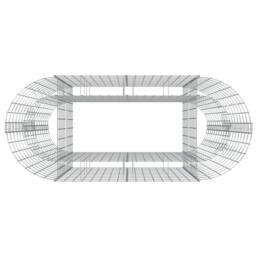 Berkfield Home Durable Gabion Raised Bed Galvanised Iron 120x50x100 cm in Silver - Size: 120 x 50 x 100 cm - thumbnail 5
