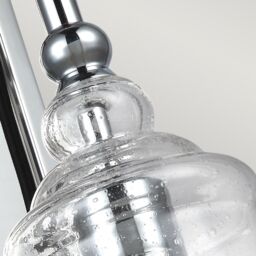 Netlighting Feiss Loras 1 Light Wall Light Chrome in Grey - thumbnail 4