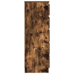 Berkfield Home Drawer Cabinet Smoked Oak 60x36x103 cm Engineered Wood in Brown - Size: 60 x 36 x 103 cm - thumbnail 5
