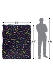 JQ Licensing Fishing Lures Pattern Silky Touch Super Soft Throw Blanket 152 X 127 cm in White - thumbnail 5