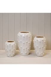KDMD Small Cream Ceramic Bobble Vase - thumbnail 2