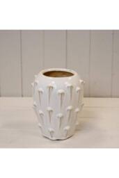 KDMD Small Cream Ceramic Bobble Vase - thumbnail 1
