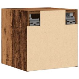 Berkfield Home Wall Mounted TV Cabinet 2 pcs Old Wood 30.5x30x30 cm in Brown - thumbnail 6
