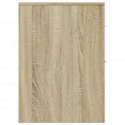 Berkfield Home Narrow Bathroom Cupboard with Wheels Sonoma Oak Engineered Wood in Brown - thumbnail 5