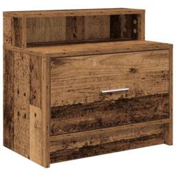 Berkfield Home Bedside Cabinets with Drawer 2 pcs Old Wood 51x31x47 cm in Brown - Size: 51 x 31 x 47 cm - thumbnail 6