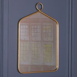 Glasstone Gold Rectangular Hook Wall Mirror - thumbnail 4
