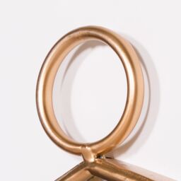 Glasstone Gold Rectangular Hook Wall Mirror - thumbnail 3