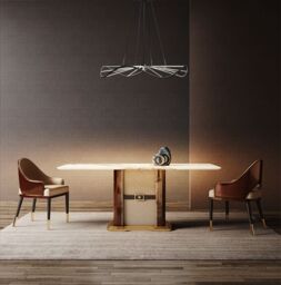 CGC Lighting Paraplu 1 Wave 90cm Matt Black LED Ceiling Pendant Light Chandelier - thumbnail 2