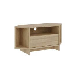 Decortie Viva' Modern Corner TV Unit for 34 Inches TVs in Natural - Size: 1 Pack - thumbnail 2