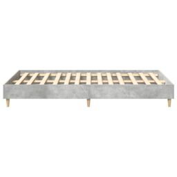 Berkfield Home Bed Frame No Mattress Concrete Grey 120x200 cm Engineered Wood - Size: Small Double - thumbnail 6