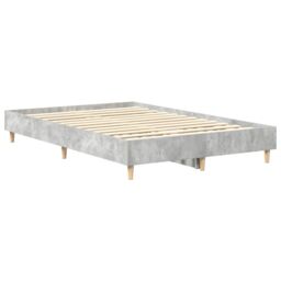 Berkfield Home Bed Frame No Mattress Concrete Grey 120x200 cm Engineered Wood - Size: Small Double - thumbnail 7