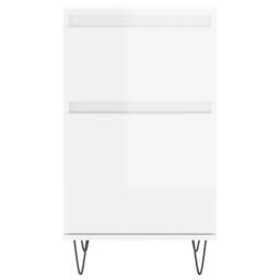 Berkfield Home Sideboards 2 pcs High Gloss White 40x35x70 cm Engineered Wood - Size: 40 x 35 x 70 cm - thumbnail 6