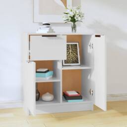 Berkfield Home Sideboard White 60x30x70 cm Engineered Wood - Size: 60 x 30 x 70 cm - thumbnail 1