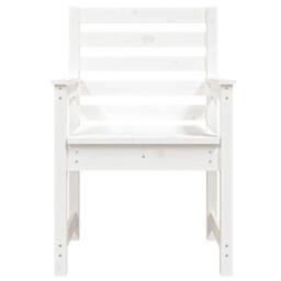 Berkfield Home Beautiful Garden Chairs 2 pcs White 60x48x91 cm Solid Wood Pine - Size: 60 x 48 x 91 cm - thumbnail 4