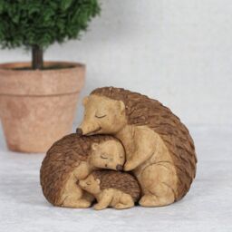 Something Different Women's Hedgehog Family Ornament in Brown - thumbnail 3